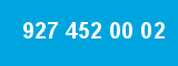 927 452 00 02 927 452 00 02